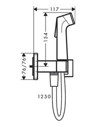 ������������� ��� Hansgrohe Bidette E � ����������, ����� 1250��, ������������ ������ 29233990