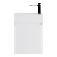 Тумба под раковину BelBagno PIETRA MINI (400х220х550) левая, Bianco Lucido MINI-400-1A-SO-BL-L