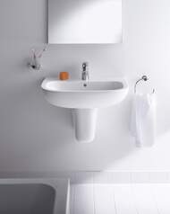 Умывальник DURAVIT D-CODE 600х460х175 отверстие под смеситель, перелив 23106000002