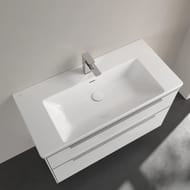 Раковина накладная Villeroy&Boch Subway 3.0 1000х470х165, перелив, отв. под смес., белый 4A70A501