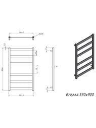 GROTA BREZZA ����������������� "�������" ������� 530x900 �������, ������� �����. 1/2"