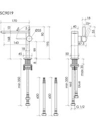 ��������� ��� �������� SANCOS Linn, ����. ������, PVD ��������,  SC9019BN