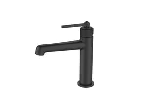 Смеситель для умывальника ESKO Bangkok Black BG26B однозахватный, низкий излив, цвет: черный