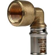 Угольник-переходник STOUT 1/2"Вх16 для металлопластиковых труб прессовой SFP-0010-001216