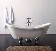 Ванна акриловая BelBagno BB05 1825х750х800 овальная, свободностоящая, без ножек, цвет: белый