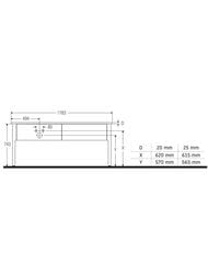 ����� ��� �������� ������ Duravit Luv 1733�743�570 2 �����, �����-����� ������� ��� LU9563R6060