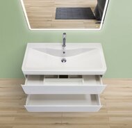 Тумба под раковину BelBagno ALBANO (900х450х500) подвесная, Bianco Lucido ALBANO-900-2C-SO-BL