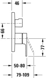 ��������� ��� �����/���� Duravit B.3 ������������, 2 ������ B35210012010