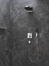 Верхний душ Hansgrohe Rainfinity 360мм 1jet с настенным держателем, хром 26230000 — изображение 4