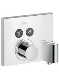 Смеситель Axor ShowerSelect 36712000 для душа встраиваемый, термостат, 2 потребителя, с держателем — миниатюра 1