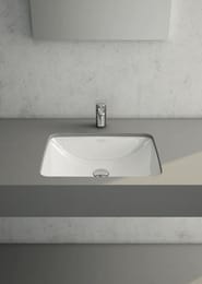 Раковина Vitra S50 (415х530х185) встраиваемая снизу, антибактериальное покрытие,белый 5339B003-0012