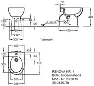���� ��������� Geberit Renova (510�356�410) � ���������� ��� ��������� � ��������� 233010000