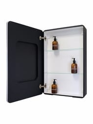 Зеркало-шкаф Континент ELTORO 560х850 с LED подсветкой и сенсорным выключателем, черный