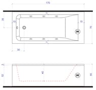 ����� ��������� Gruppo Treesse App 170 V4272 1700�700�550 �������������, ����������� 6 ��������