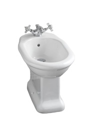 Биде напольное Devon&Devon Etoile IBBID1FET 540х330х380 с одним отверстием под смеситель, белый