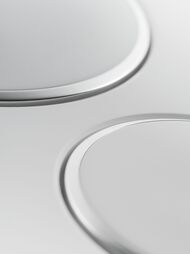 GEBERIT Sigma20 Клавиша смыва, двойной смыв, белый/кольца глянцевый хром 115.882.KJ.1