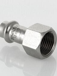 Пресс соединитель VALTEC 22х1/2"В, нерж. сталь, VTi.902.I.002204