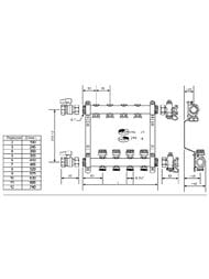 REHAU Коллекторная группа HKV RAUTHERM S на 3 выхода, нерж.сталь