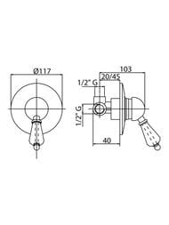 ��������� CEZARES ELITE DIM-03/24-Nc ��� ����, ������������, �������������, ������/����� ����