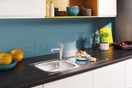 Смеситель Grohe Eurosmart Cosmopolitan 30193000 для кухни, поворотный излив 144 мм