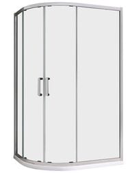 Душевой уголок ABBER Schwarzer Diamant AG01180 (1000х800х1950) асимметр., стекло  6мм прозр./хром