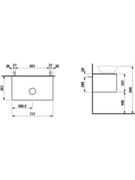 ����� � ��������� Laufen New Classic (777�457�492) ���������, 1 ����, ������ ��� 4.0601.1.085.628.1+8.1285.2.000.112.1