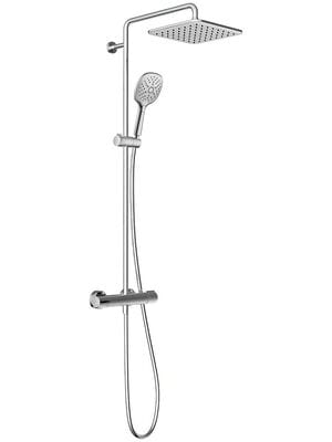 Душевая система JACOB DELAFON ATOM E36125-CP (хром, металл/пластик, квадратная)