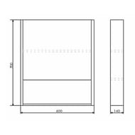 �������-���� COMFORTY �����-60 (600�700�140) ���������, ��� �������� 00-00005201