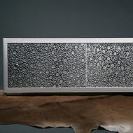 Экран под ванну A-SCREEN Bubble silver 1500х500-570 серый профиль, 2 дверцы
