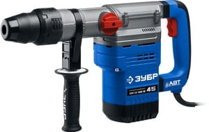 Перфоратор ЗУБР SDS-Max ЗПМ-45-1350 ЭВ, 1350 Вт, 50мм, 410об/мин, 3600уд/мин, 2 режима, кейс