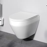 Унитаз подвесной AM.PM Spirit 2.0 FlashClean безободковый, с сиденьем микролифт C701700SC