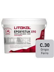 ������� ���������� LITOKOL EPOXYSTUK X90 �.30 Grigio Perla ��������-�����, 9+1 ��