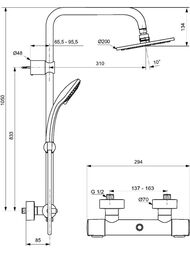 Ideal Standard CERATHERM �50 ������� ������� A7565AA ���������  ���������, ����/������ ���, ����