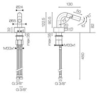 ��������� ��� ���� Fantini Fukasawa �������������, �������� PVD A008WF