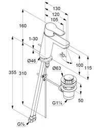 ��������� KLUDI PURE&EASY ��� ����������� 100, �������������, ������ ������ 371900565