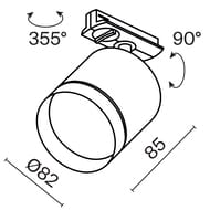 �������� ���������� Maytoni Polar (�����) TR088-1-GX53-B Unity GX53 12��, IP20, ������