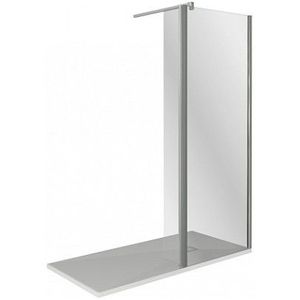 Душевое ограждение GOOD DOOR BAS WALK IN SP2-90-C-CH (280х900х1950) стекло прозрачное/профиль хром