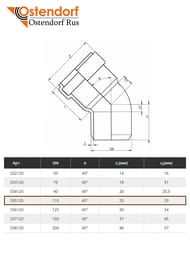 ����� Ostendorf Skolan dB ��������� 110�45�  335120