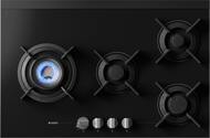 Газовая варочная панель ASKO HG8843BGB1 (794х45х522) 4 конфорки (1 вок), черное стекло