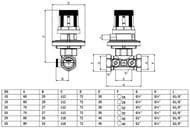 ��������� �������� �������� VALTEC 1/2" 50-300 mBar, VT.041.G.30004