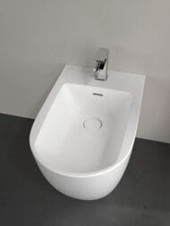 Биде напольное Villeroy & Boch Subway 3.0 44710001 (370х600х400) отверстие для смесителя, белый