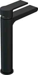 Смеситель для раковины Cersanit BRASKO BLACK 63111 высокий, донный клапан клик-клак, черный