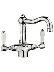 Смеситель Nicolazzi Petit Mont Blanc для раковины двухзахватный, поворотный излив, хром 1432CR78 — миниатюра 1