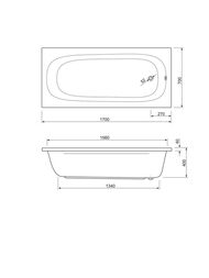 ����� CEZARES Piave 170x70 ����� PIAVE-170-70-42-W37 �������������
