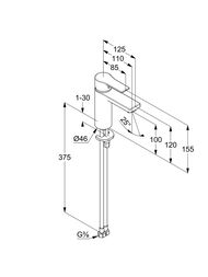 ��������� KLUDI ZENTA SL 125�46�155 ��� �����������, �������������, ������ ������� 481983965