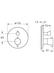 ������������ ������� �������� VitrA Root Round A49307EXP � ����������� ���� ������