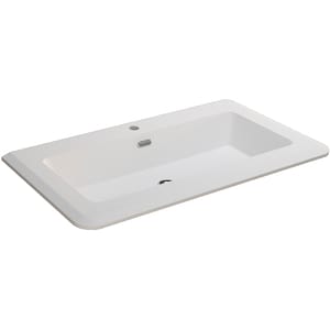Раковина из искусственного мрамора Cezares (95х49х14) Bianco opaco 50264
