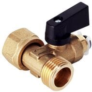 АКВАФОР Тройник с шаровым клапаном 1/2"х1/2"х1/4" (узел подключения к водопроводу), арт.201514