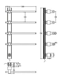 ����������������� ������������� Margaroli Sole 650�93x422 ���� 622 Switch box Chrome