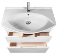 Тумба под умывальник Dreja Laguna Plus 75 (720х310х670) напольная, белая 99.0106